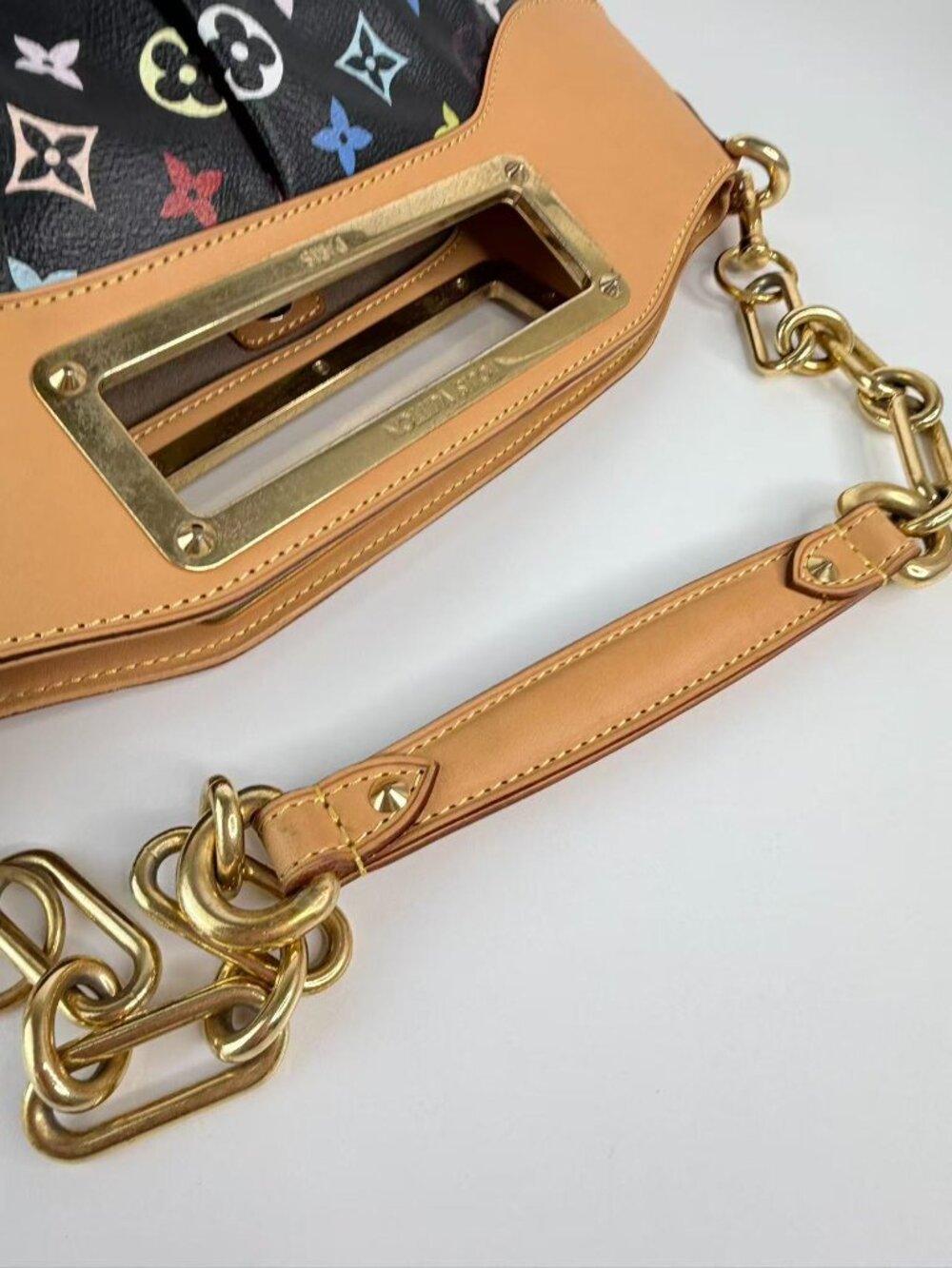 louis vuitton judy MM handbag monogram multicolor black - Picture 10 of 13
